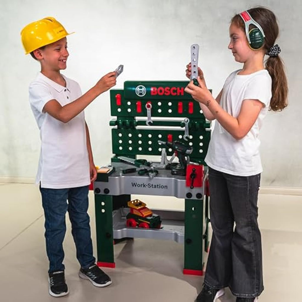 Theo Klein Bosch Workbench No. 1 | 150-Piece Kids Toy Tool Set