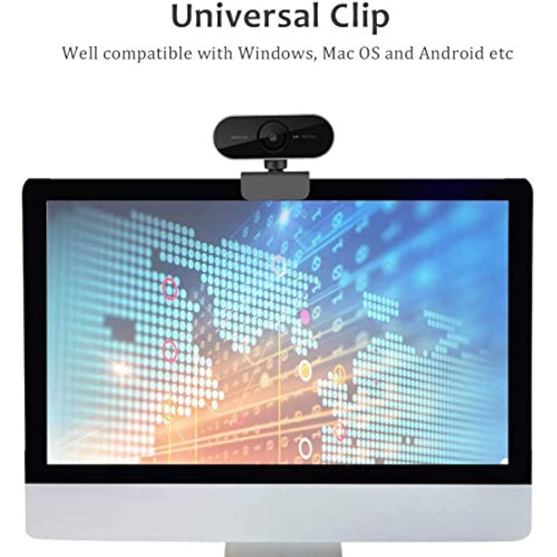 1080P Full HD Webcam with Privacy Cover and Tripod