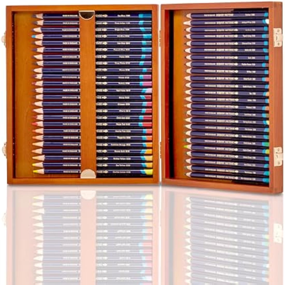 Derwent Inktense Permanent Watercolour Pencils - 48 Set in Wooden Box