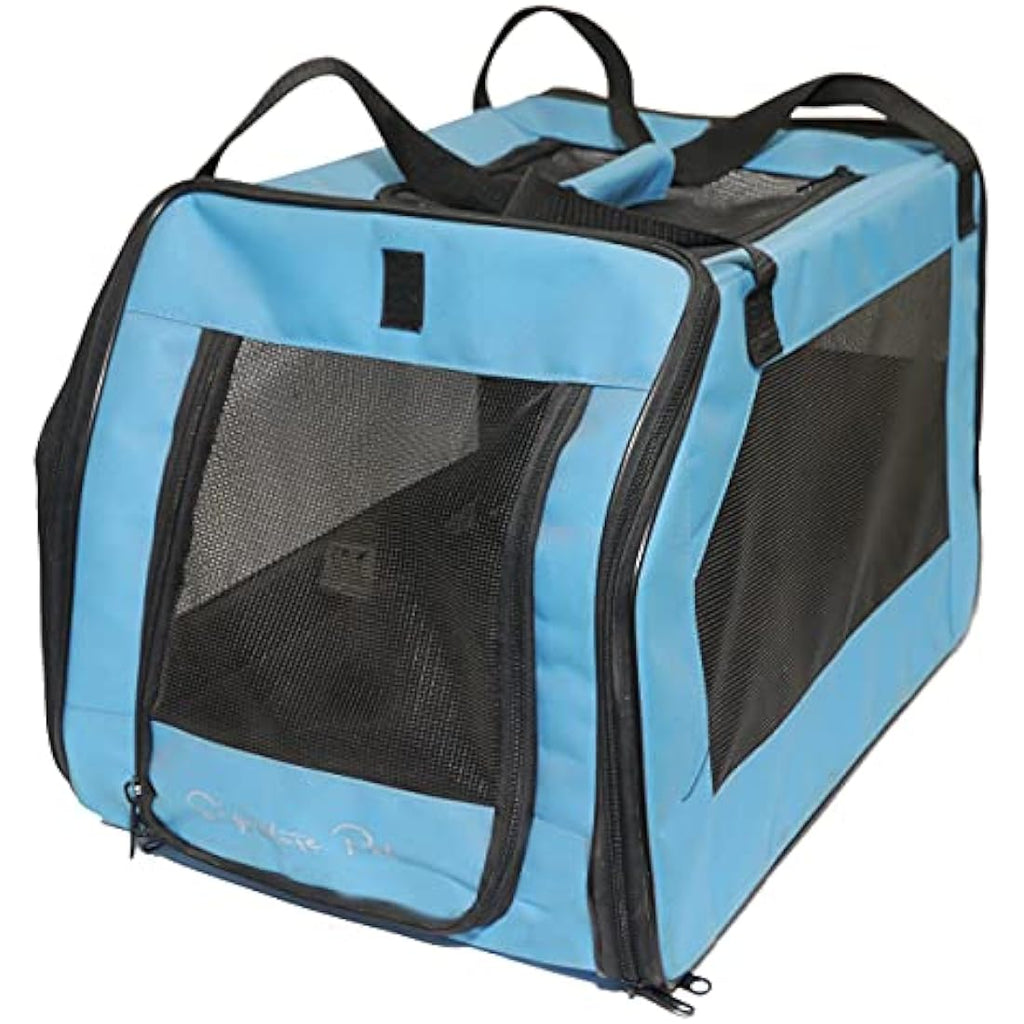 Jolof Store Pet Car Seat and Carrier – Aqua Portable Travel Kennel