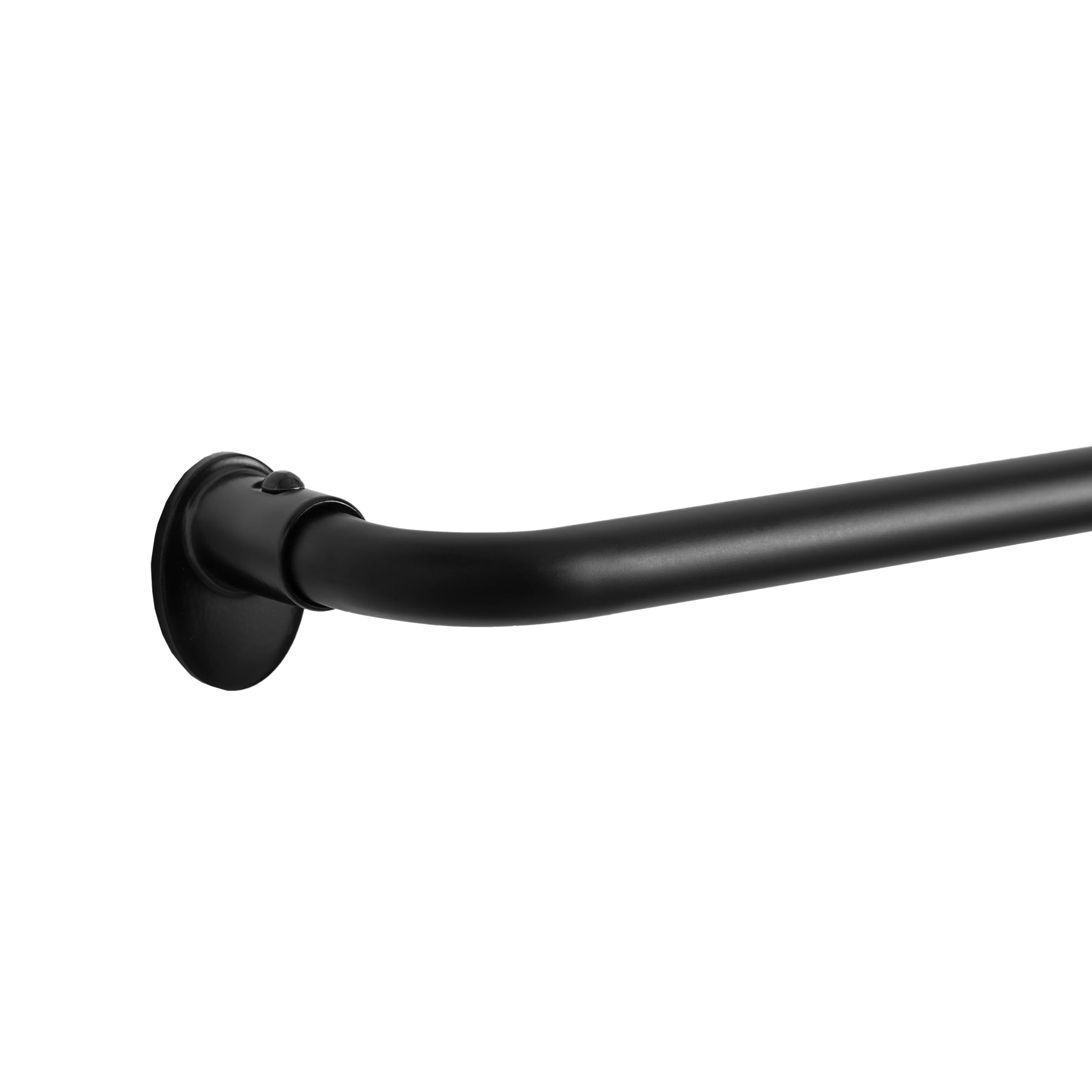 Eclipse Wrap Around Blackout Curtain Rod, Adjustable 28-48 Inch, Black