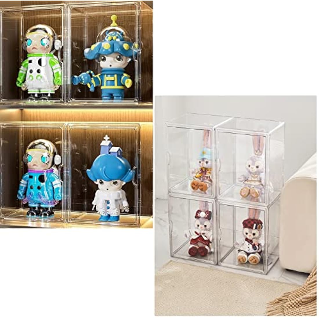 Siyecioa Acrylic Display Case – Stackable Clear Box for Collectibles