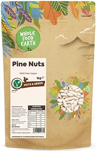 Wholefood Earth Pine Nuts – 1kg GMO-Free Vegan Superfood Seeds