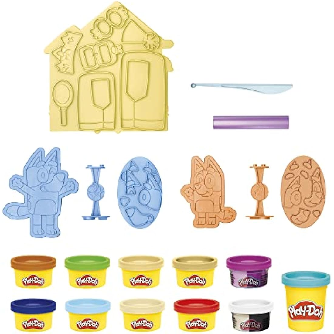 Play-Doh Bluey Make ’n Mash Costumes Playset with 11 Cans - Ages 3+