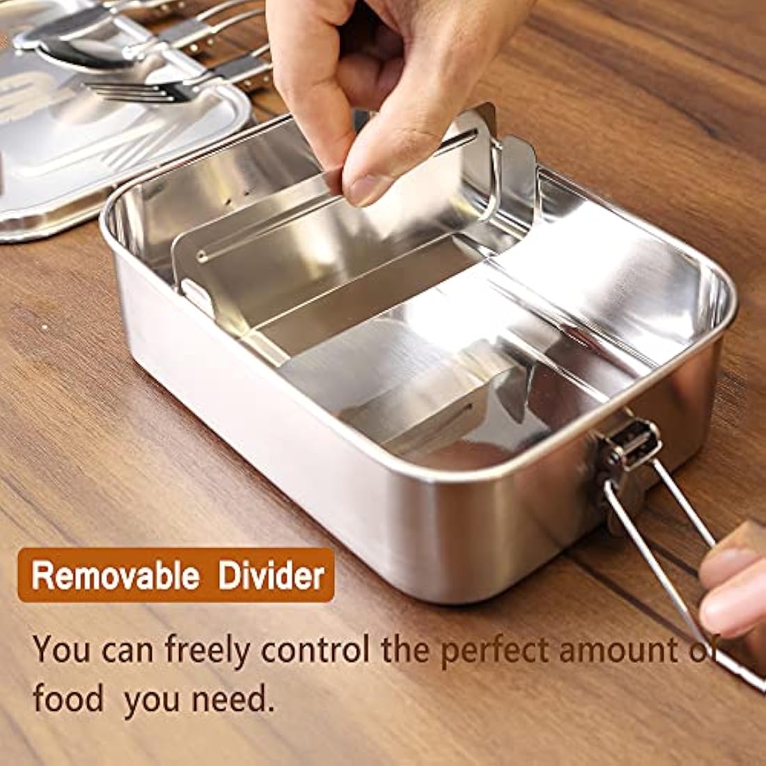 Nicelock 2-Tier Stainless Steel Lunch Box | 1960ml Leak-Proof Bento Box