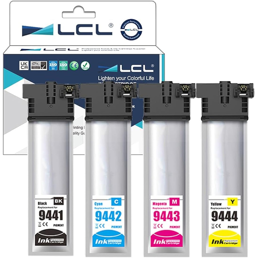 LCL T9441 Ink Cartridge 4-Pack for Epson WorkForce Pro WF-C5210 WF-C5790