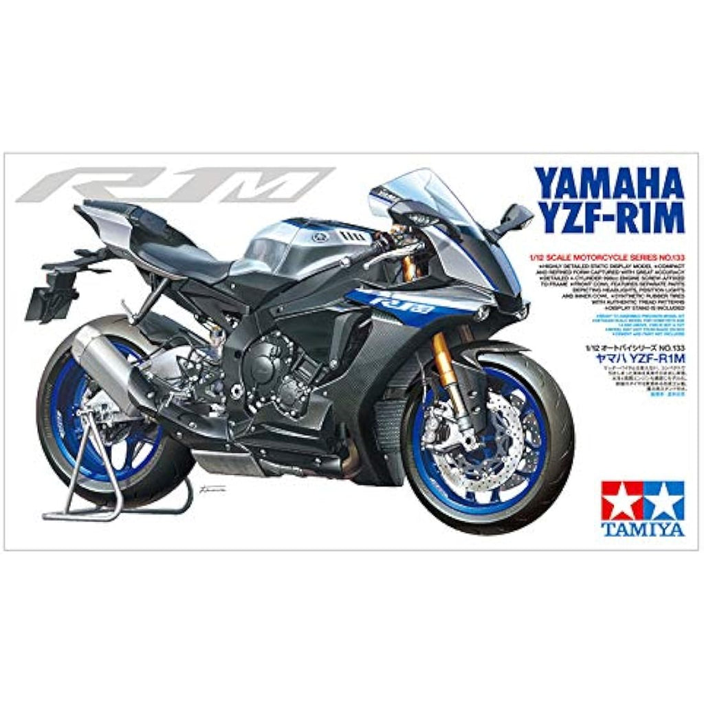 Tamiya Yamaha YZF-R1M Motorcycle Model Kit - 1:12 Scale Plastic Assembly