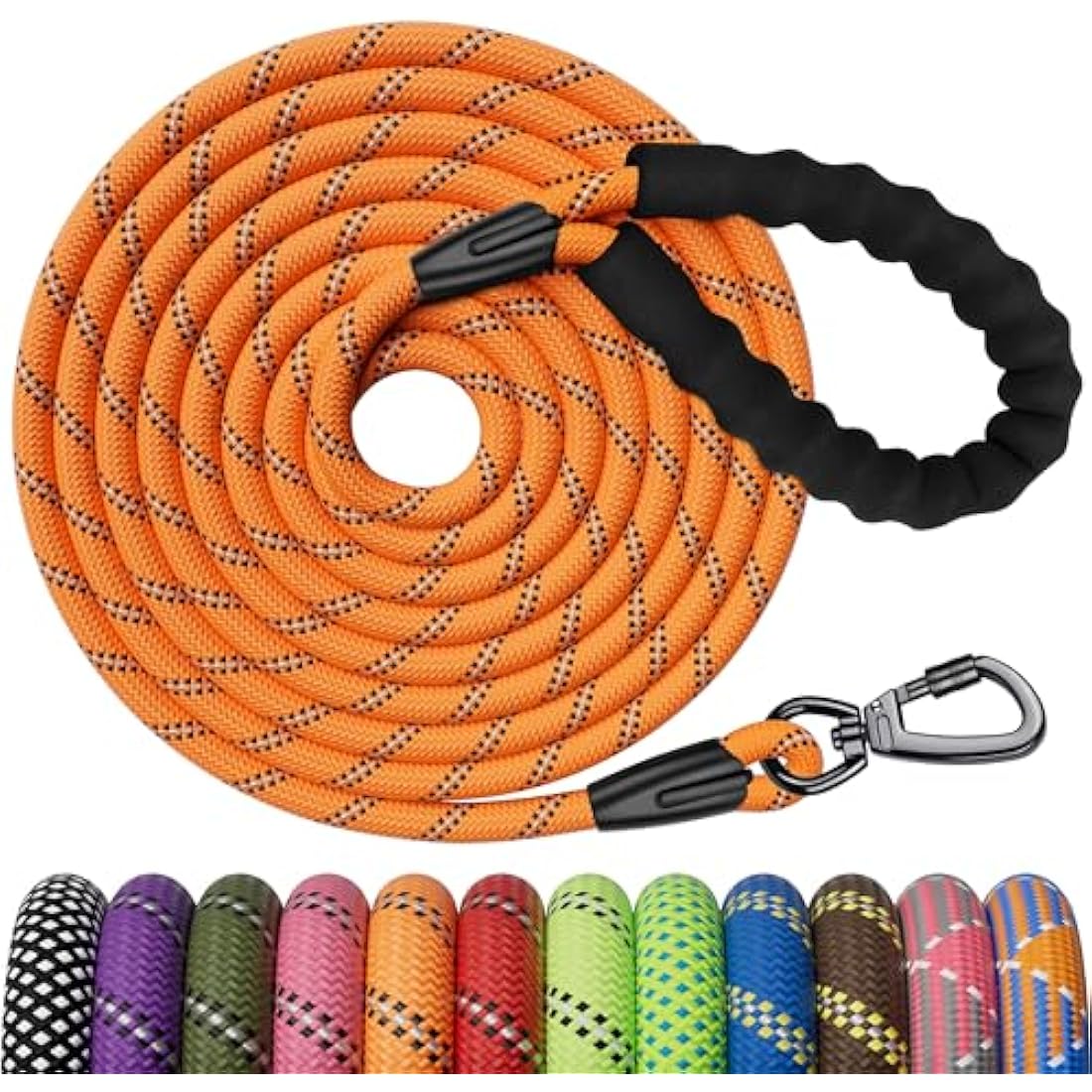 Jolof Store Long Dog Training Lead – 5m Heavy Duty Rope with Padded Handle