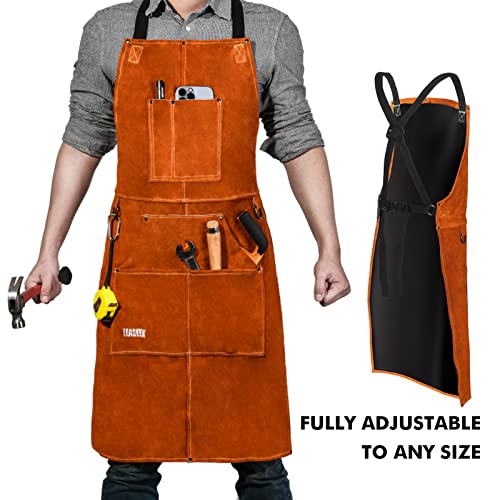 Leather Welding Apron | Heat Resistant Heavy Duty Cowhide