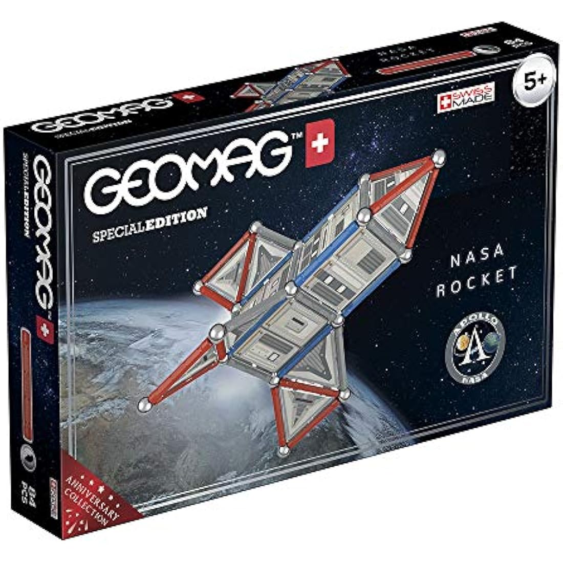 Geomag NASA Rocket Magnetic Construction Set - 84 Piece STEM Toy