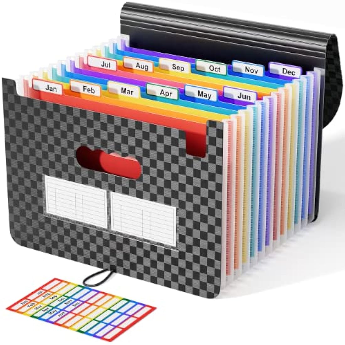 ABC life 13 Pockets Expanding File Organiser | A4 Grid Document Folder