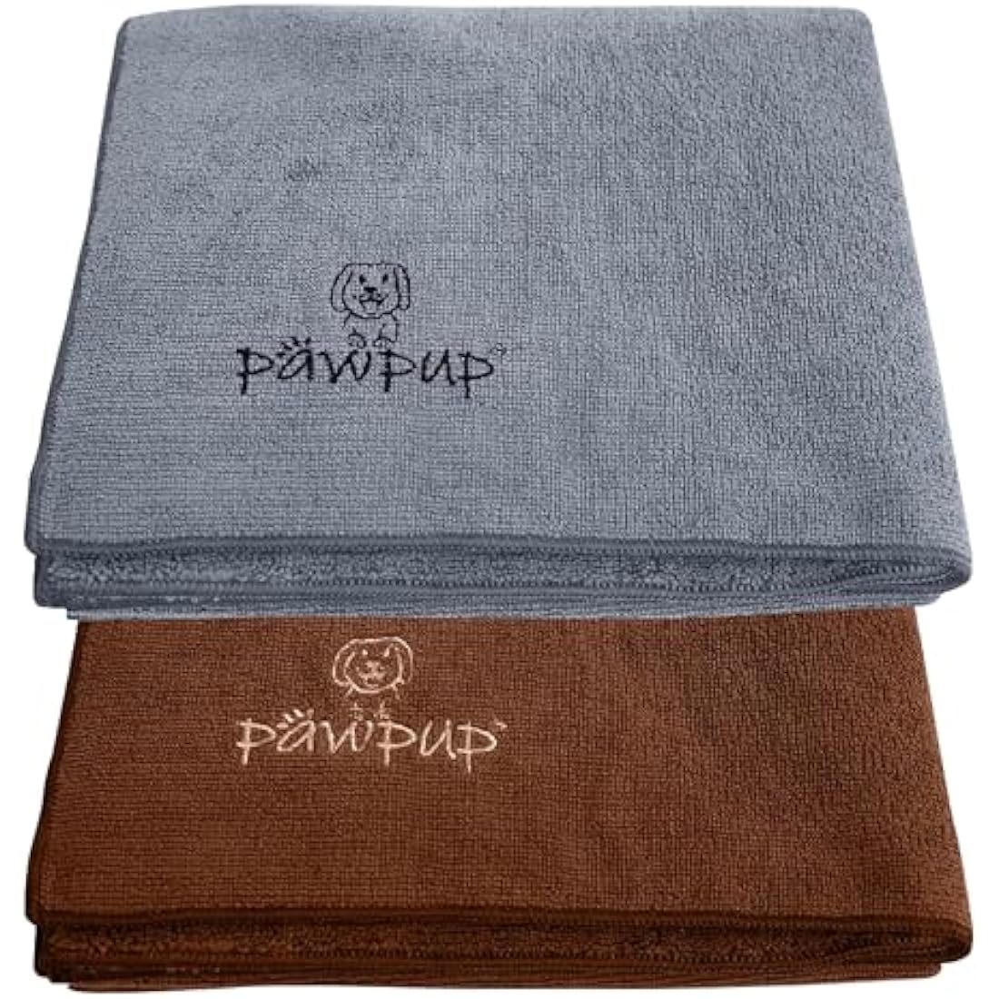 PAWPUP Super Absorbent Microfibre Dog Towels | 100x60cm Set of 2