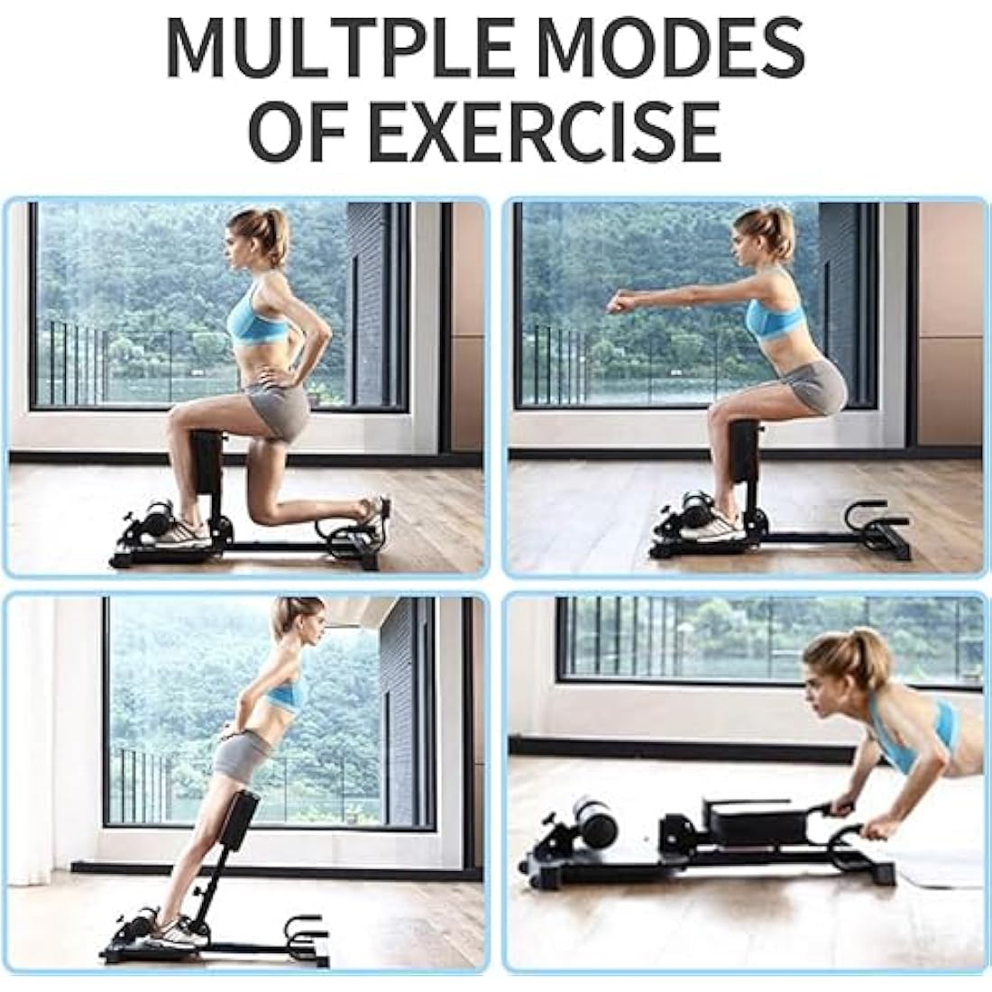 Leikefitness 8400 Sissy Squat Bench | Multi-Function Home Gym Station