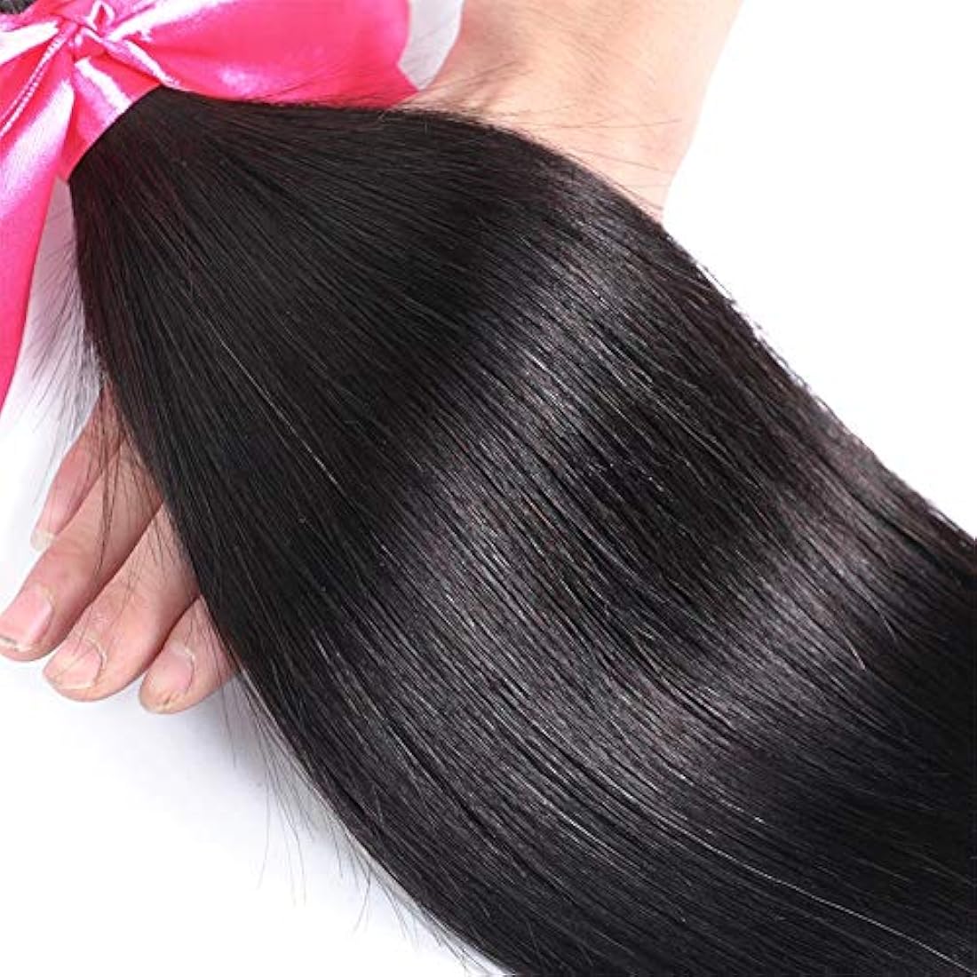 Romface 12A Brazilian Straight Human Hair Bundles | Natural Black 300g