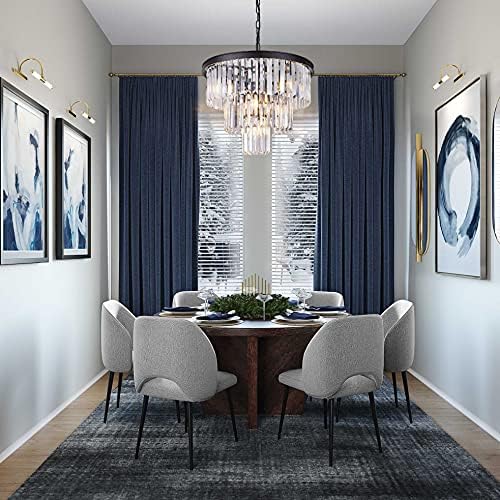 Wellmet 20" Crystal Chandelier – 3-Tier Modern 7-Light Pendant Fixture