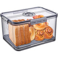 Gifhomfix Airtight Bread Bin with Time Dial – Large Plastic Storage Box