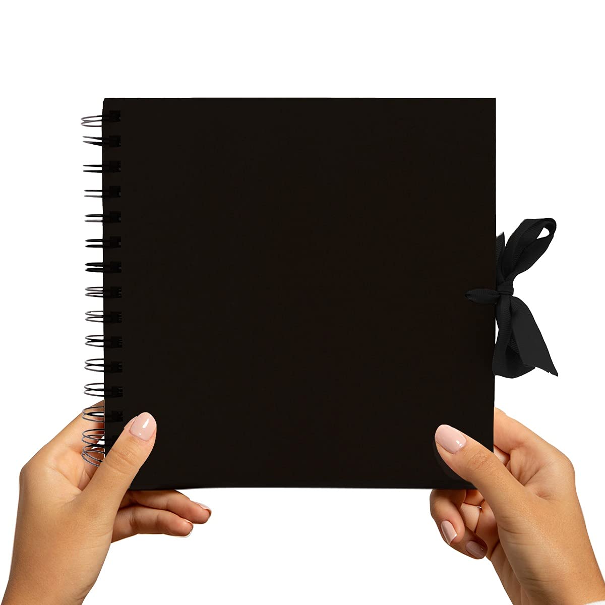 Styloo Square Black Scrapbook Photo Album | 50 Sheets 20x20cm Kraft Paper