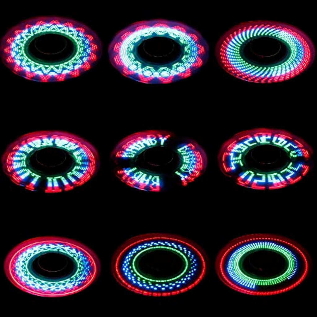 Dilabnda LED Fidget Spinner 6-Pack – Glow in The Dark Sensory Toys