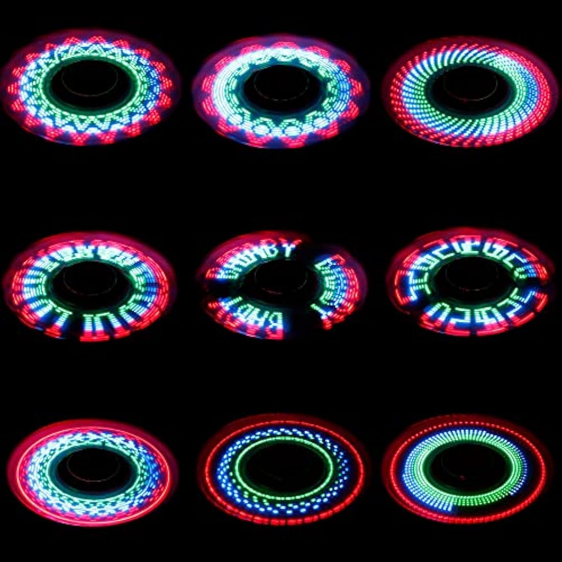 Dilabnda LED Fidget Spinner 6-Pack – Glow in The Dark Sensory Toys
