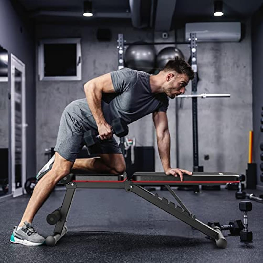 PASYOU PA300 Adjustable Weight Bench – Foldable Home Gym Workout Bench