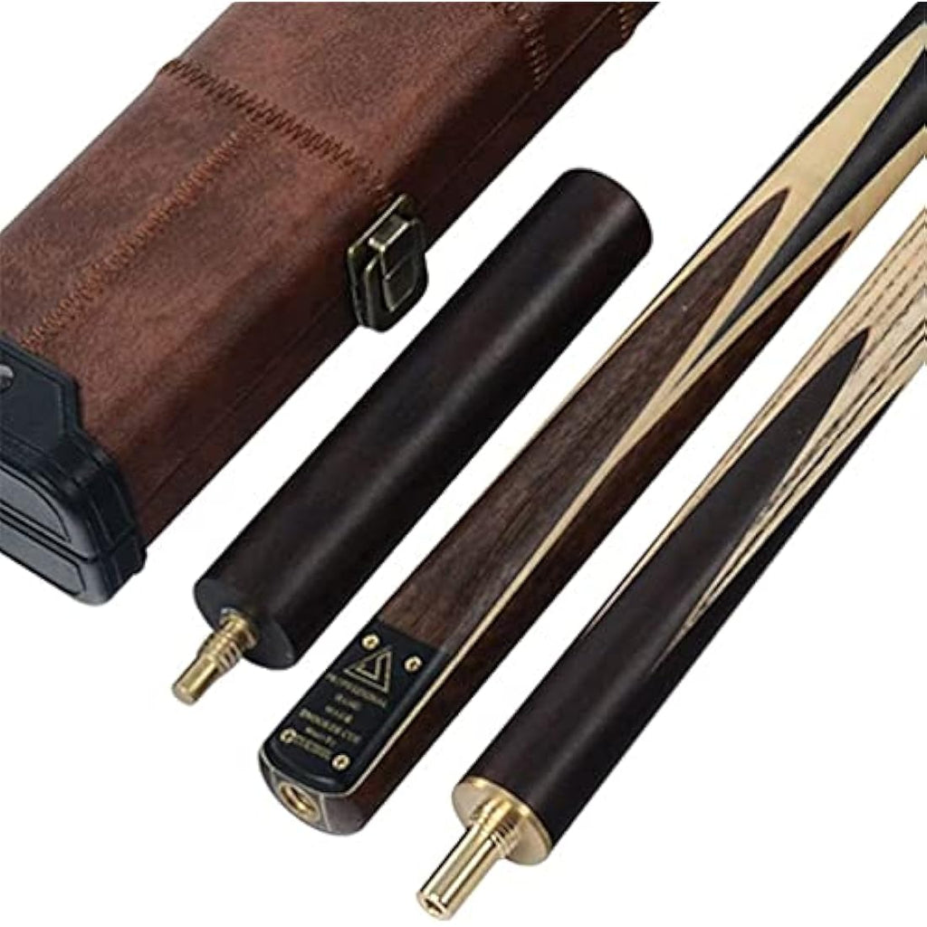 CUESOUL 57" 3/4 Jointed Rosewood Snooker Cue Set with Case | 9.5mm Tip