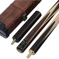 CUESOUL 57" 3/4 Jointed Rosewood Snooker Cue Set with Case | 9.5mm Tip