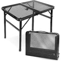 E EASTSTORM Portable Folding Camping Table – Lightweight Mesh Picnic Table