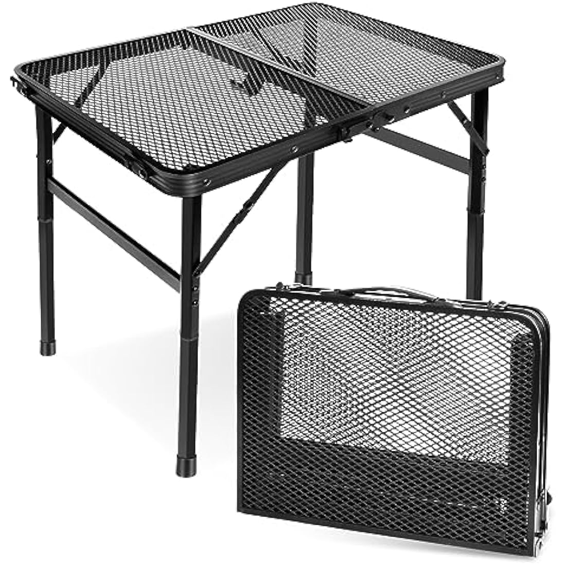 E EASTSTORM Portable Folding Camping Table – Lightweight Mesh Picnic Table