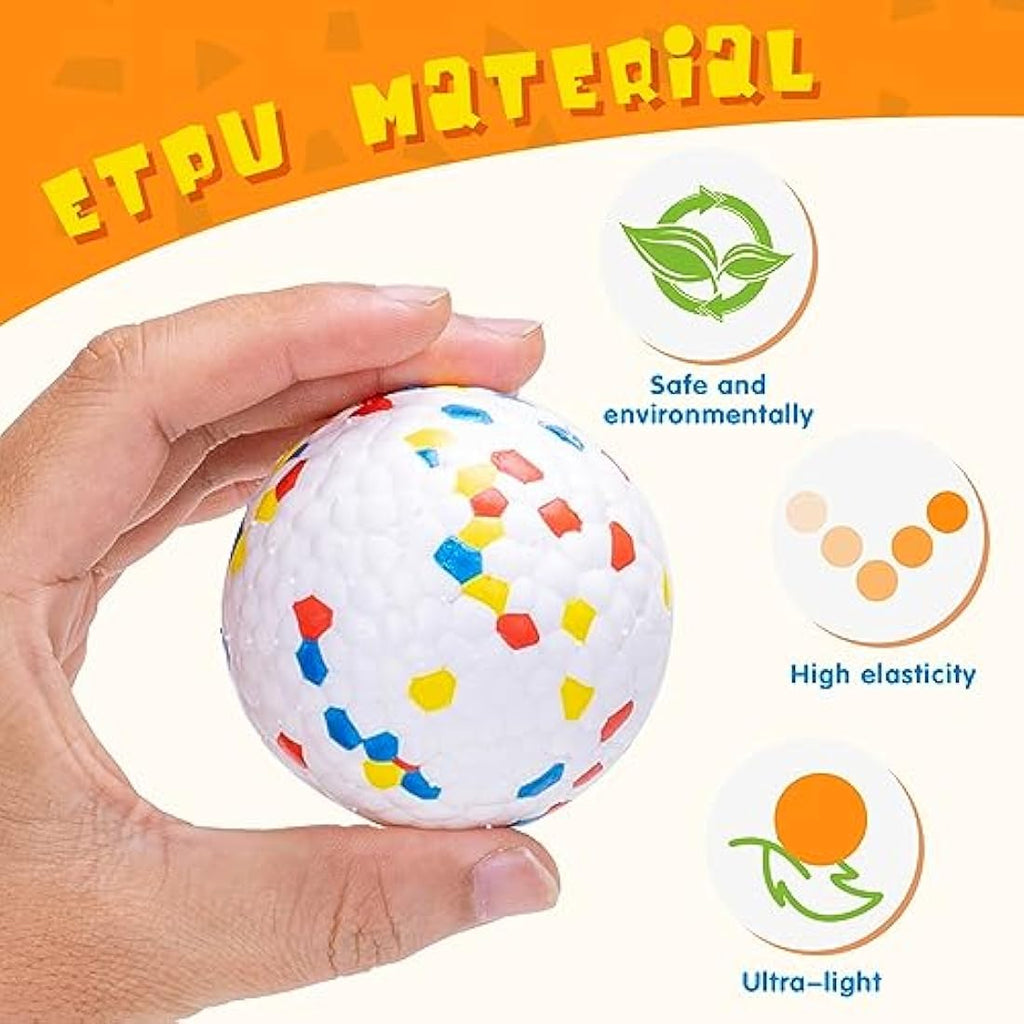 Nobleza Indestructible Dog Balls – 3 Pack Rubber Fetch Toys, Medium