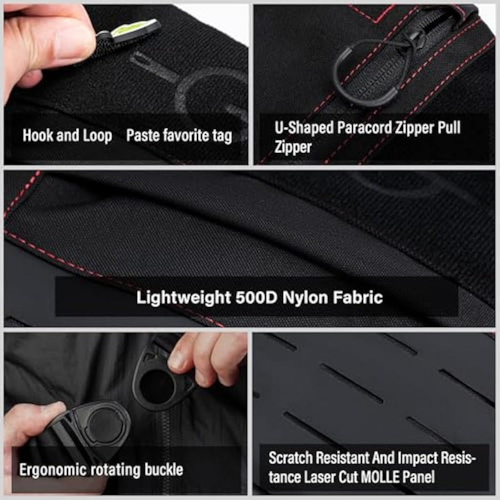 TACTICAL GEEK Cache L1 Sling Bag | 500D Nylon EDC Tactical Daypack