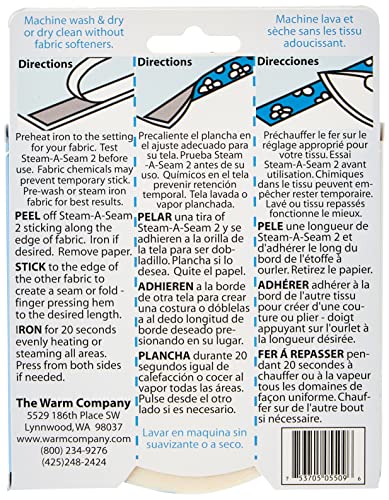 Warm Company Steam-A-Seam 2 Double Stick Fusible Web - 1/4" x 40 yd