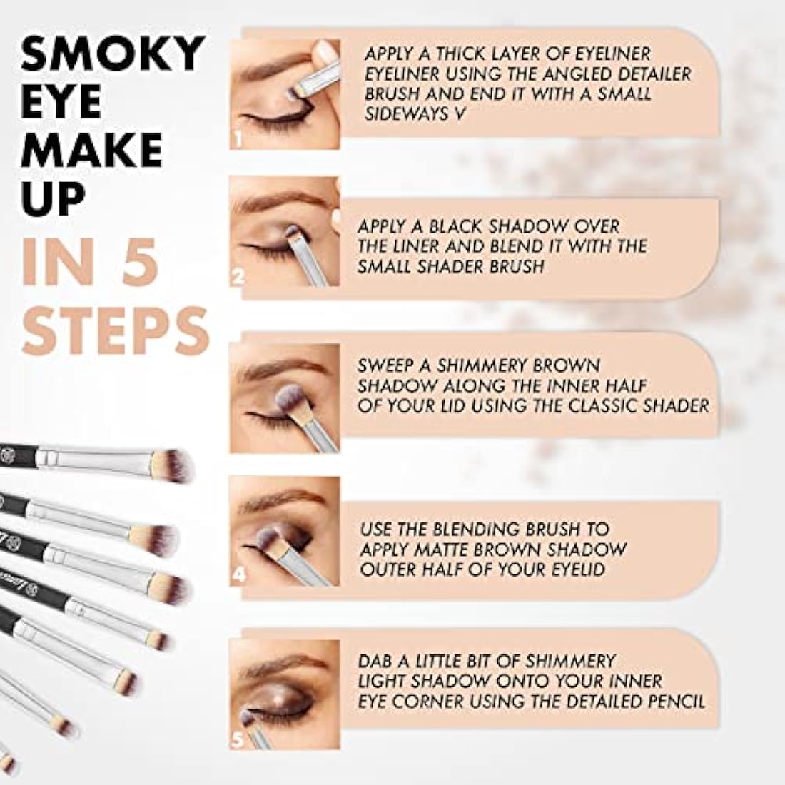Jolof Store 7-Piece Eye Makeup Brush Set | Vegan Synthetic Bristles