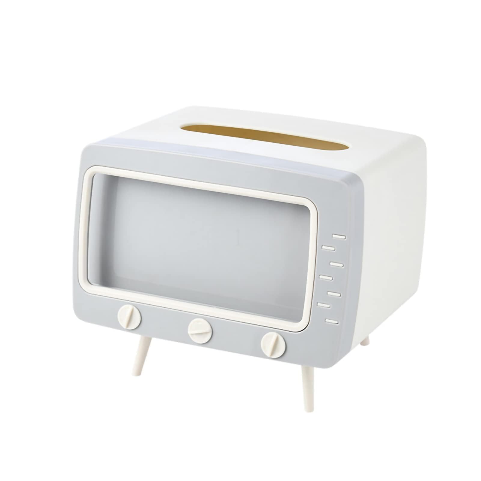 TV Tissue Box Cover – Cute Paper Dispenser with Phone Mount