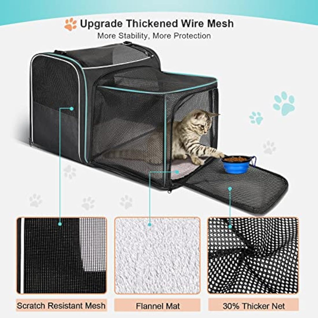 Morpilot Expandable Pet Carrier – Airline Approved Soft Sided Bag, Grey
