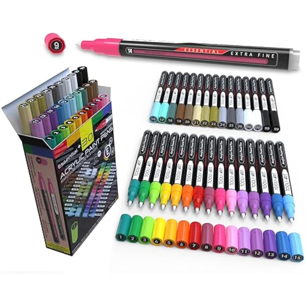 Jolof Store Acrylic Paint Pens – Extra Fine 0.7mm Markers for Rock Painting