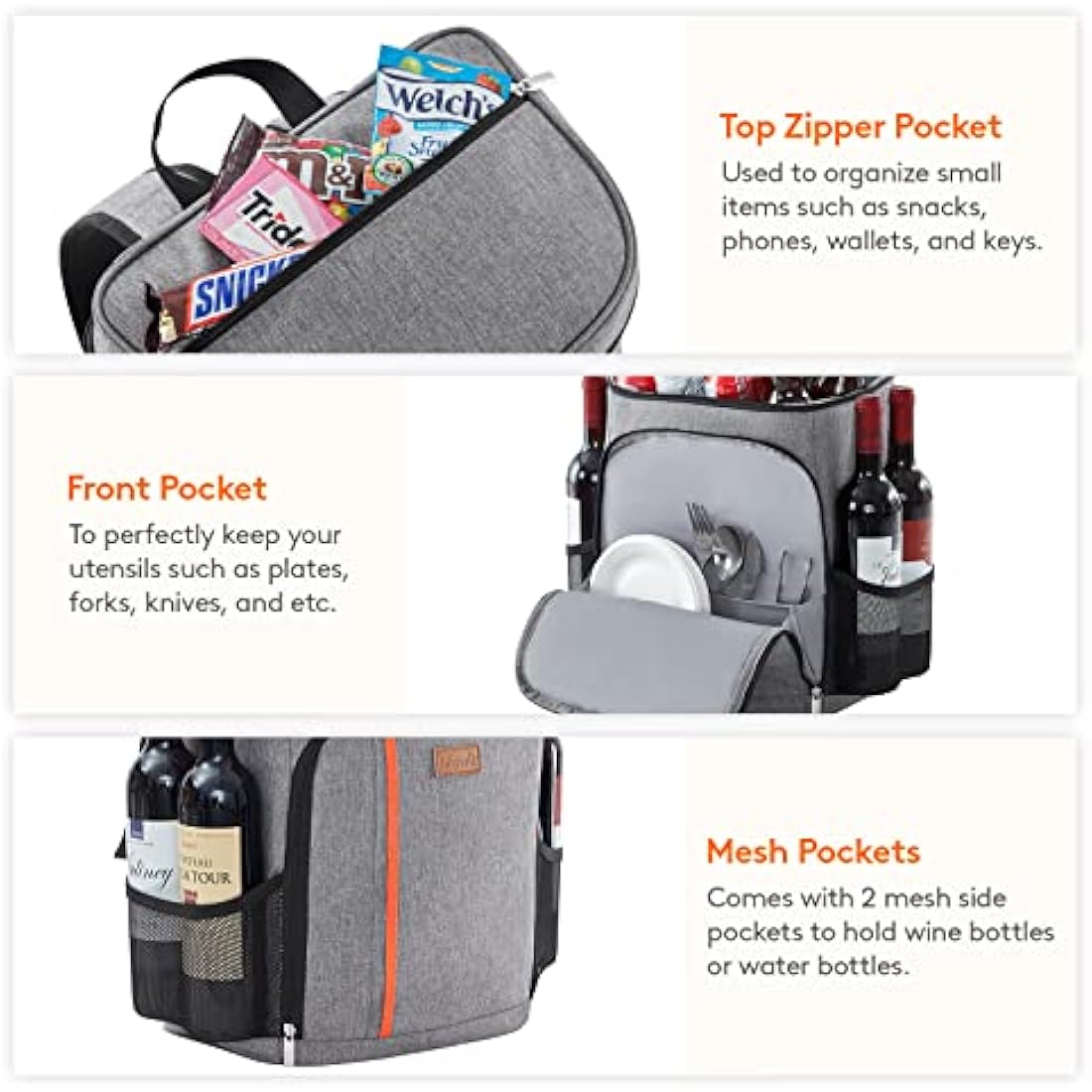 Lifewit Insulated Cooler Backpack | 30-Can Leakproof Waterproof Bag