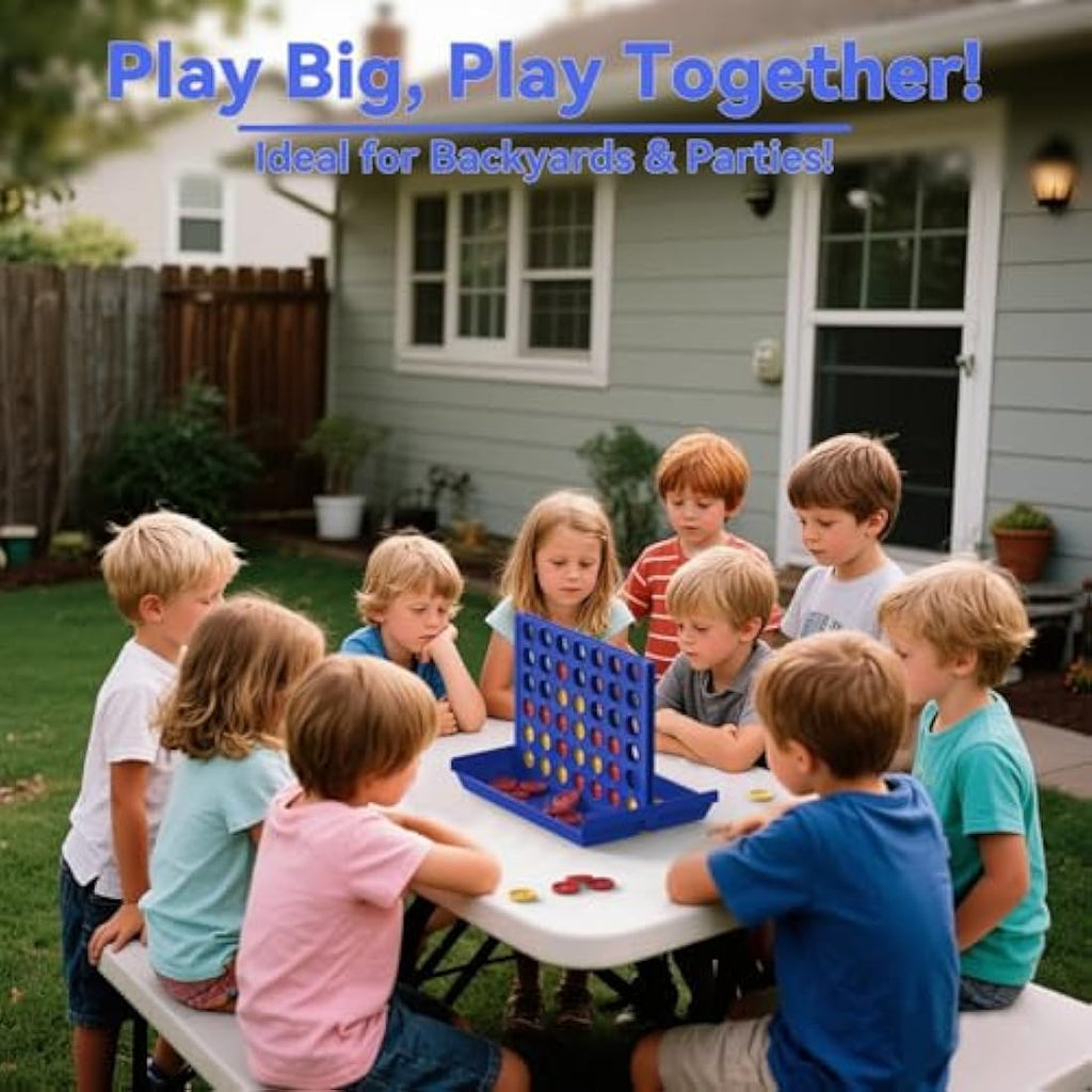 Pup Go Big Size 4 in a Row Board Game – Foldable Strategy Game for Kids