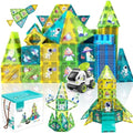 BUBUQE Space Adventure Magnetic Tiles Building Set with Storage Box