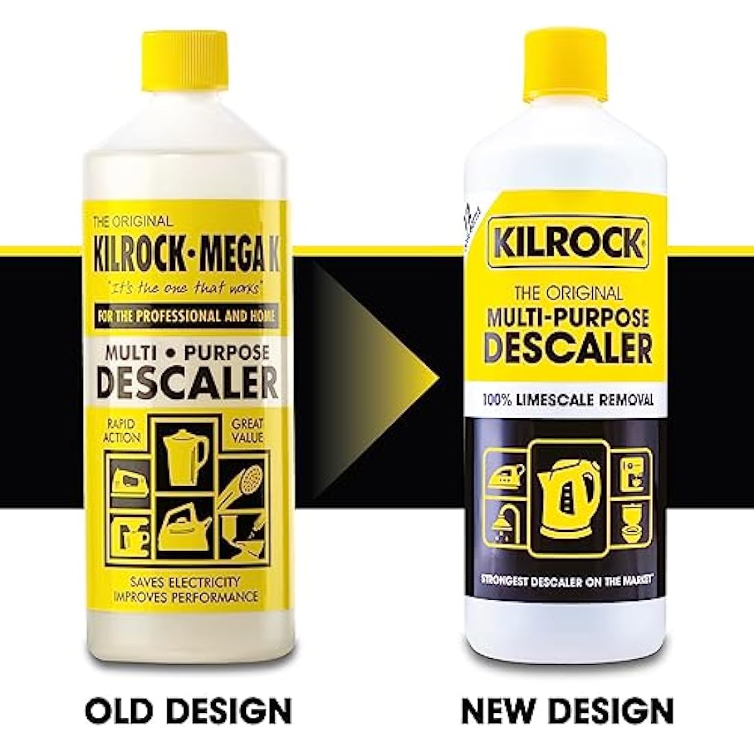 Kilrock Mega-K Multi-Purpose Descaler - 6x1L Limescale Remover (72 Doses)