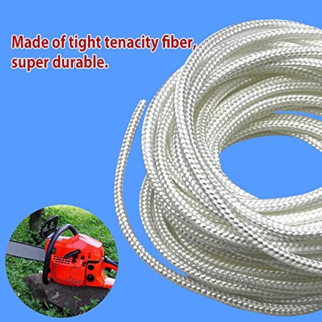 Jolof Store 4.0mm Recoil Starter Rope - 10m Pull Cord for Gas Engines