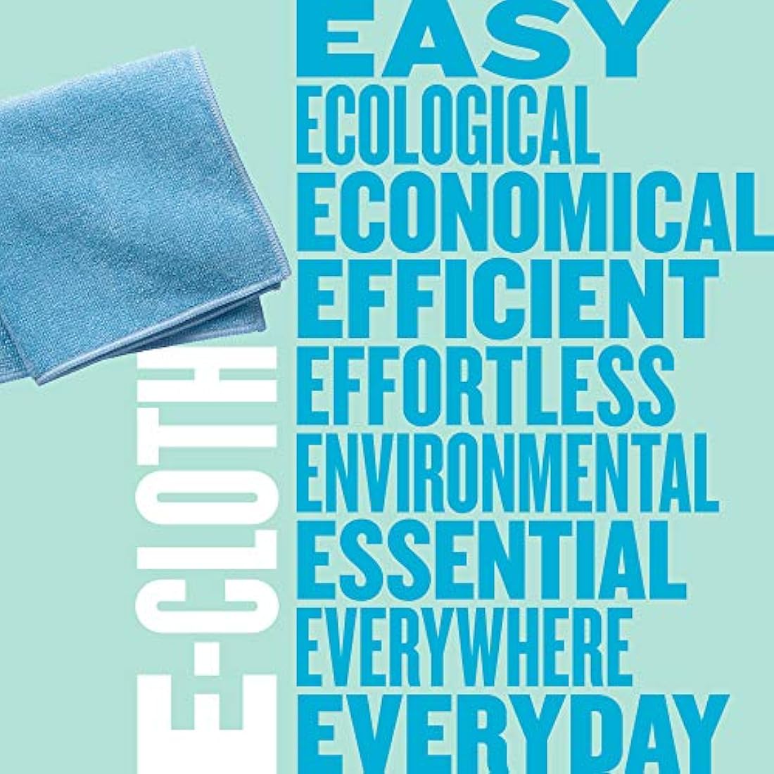 E-Cloth General Purpose Microfibre Cleaning Cloths, Blue, 10 Pack