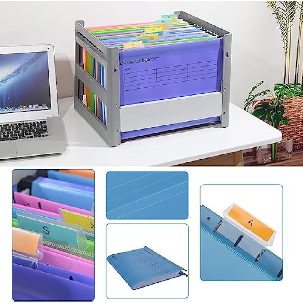 MerryNine A4 Suspension Files – 15-Pack Blue Polypropylene Folders