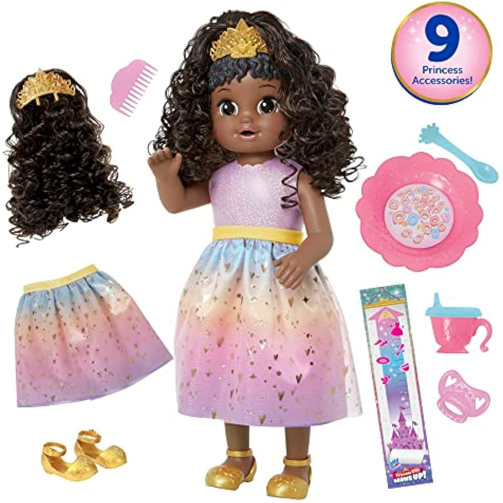Baby Alive Princess Ellie Grows Up! Interactive Talking Doll - Black Hair