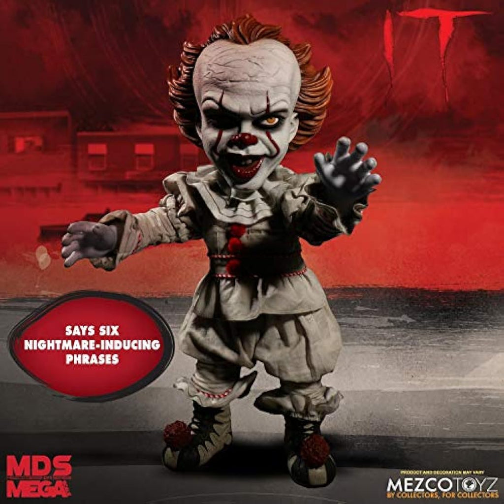 Mezco IT Pennywise 15-Inch Talking Action Figure – Horror Collectible