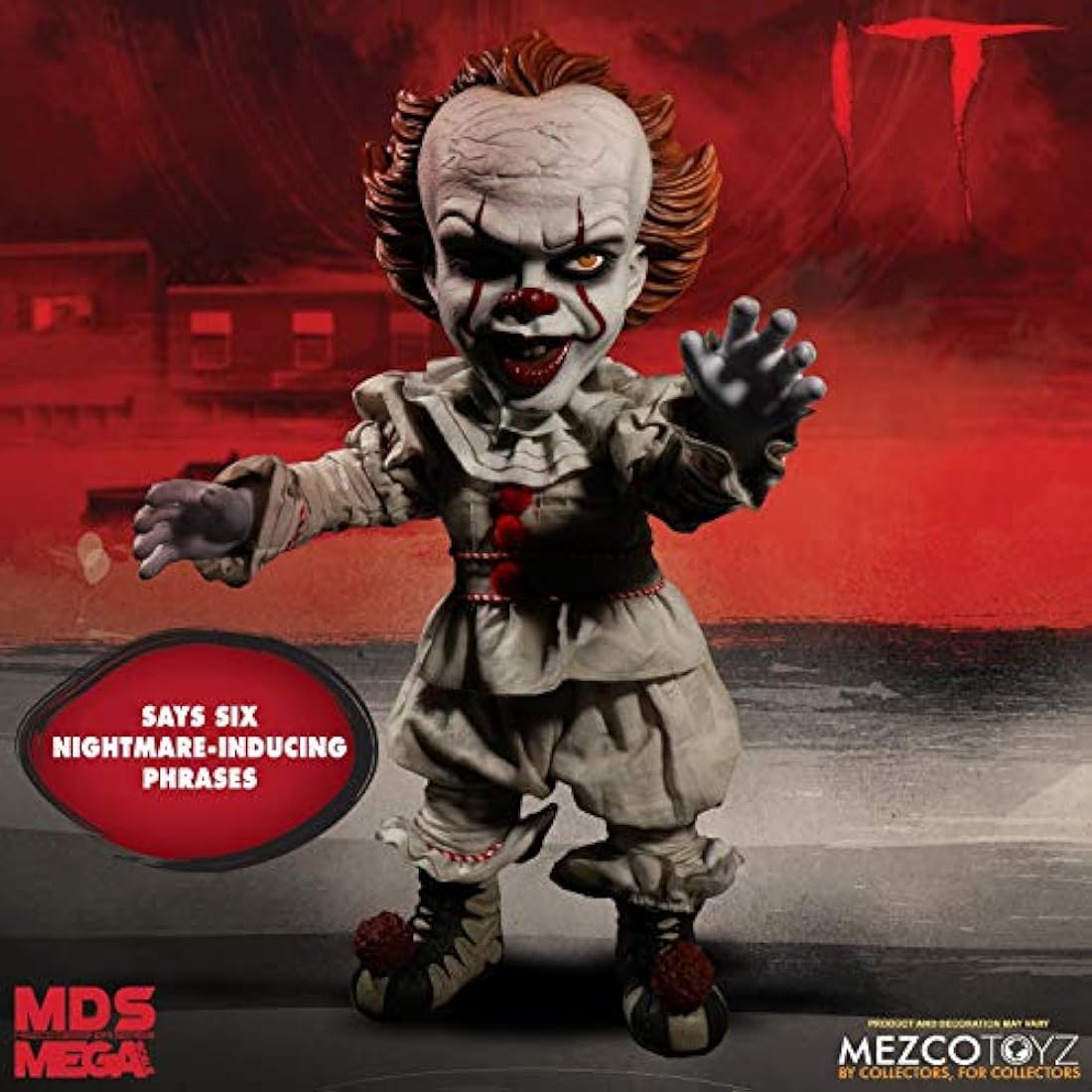 Mezco IT Pennywise 15-Inch Talking Action Figure – Horror Collectible