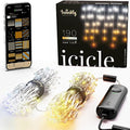 Twinkly Icicle 190 LED Smart White Cascade Lights | App Controlled