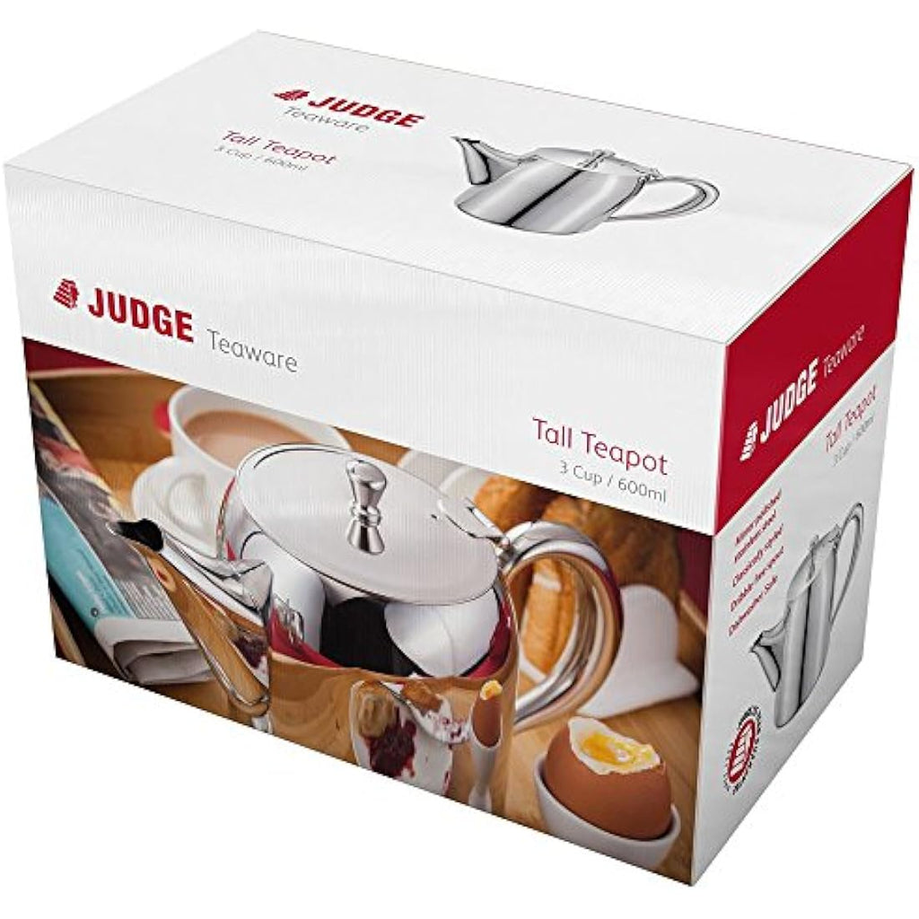 Judge Teaware 8 Cup Stainless Steel Teapot | Drip-Free Kitchenware