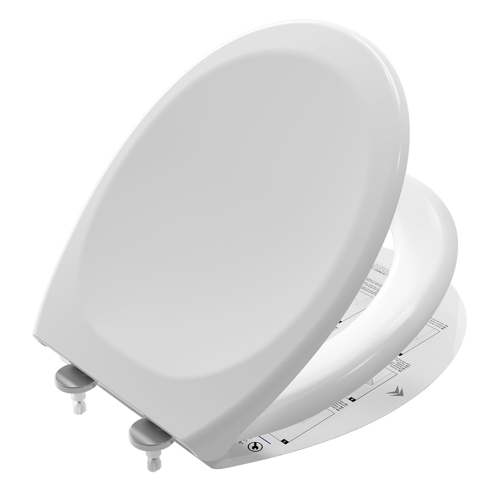 Jolof Store Oval Toilet Seat – Soft Close & Quick Release White