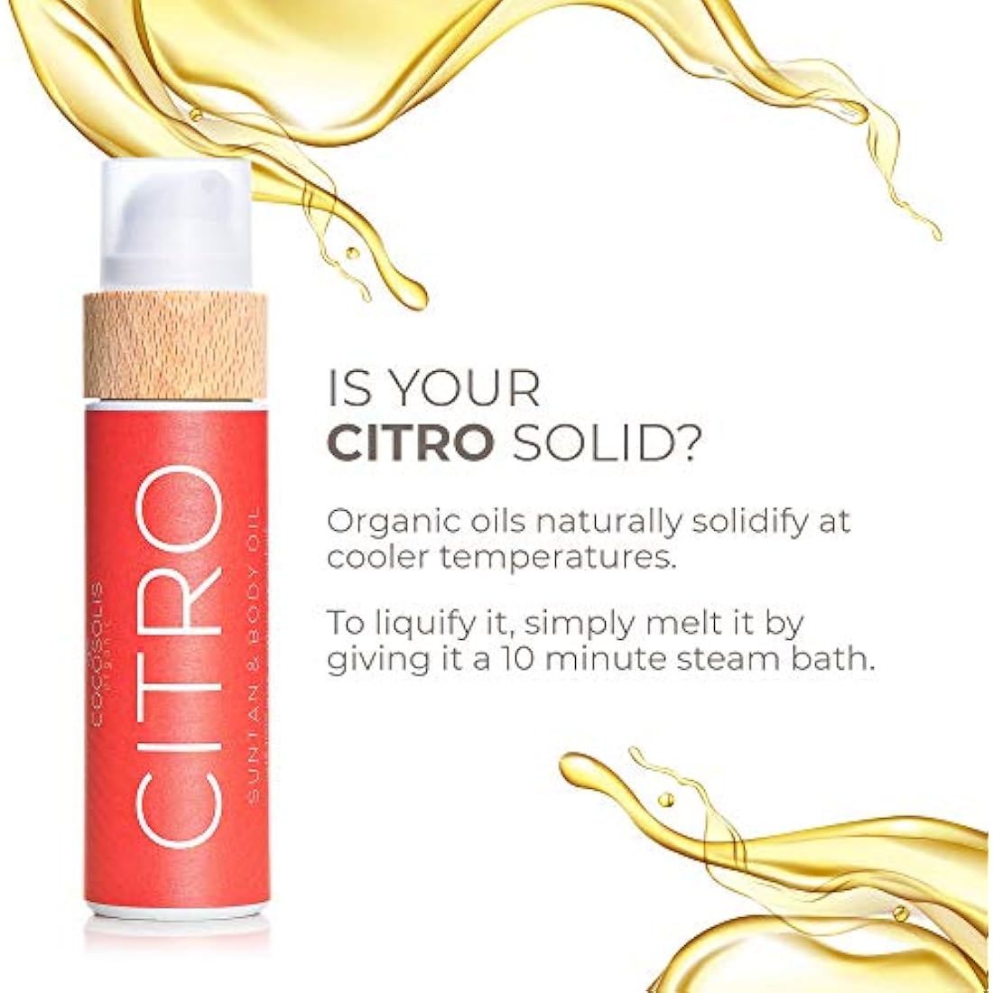COCOSOLIS CITRO Tanning Accelerator | Organic Citrus Tanning Oil - 110ml