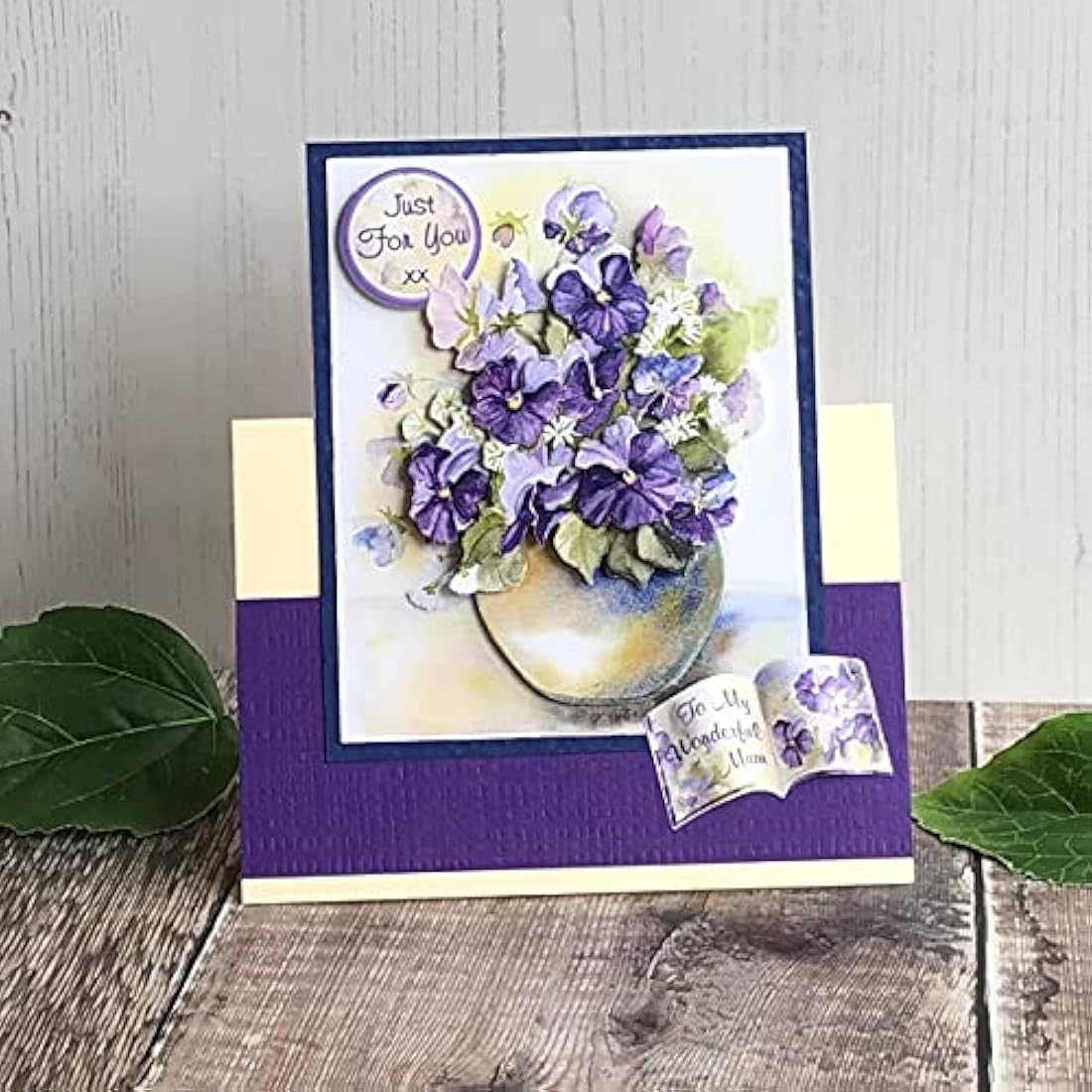 Katy Sue Designs Floral 3D Die-Cut Decoupage Sheets for Card Making - 24 Pack